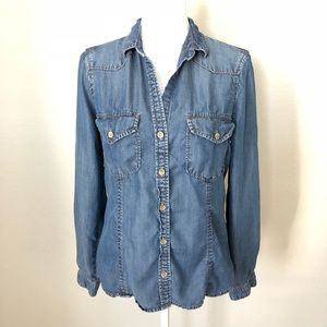Bella Dahl Tencel Chambray Denim Shirt